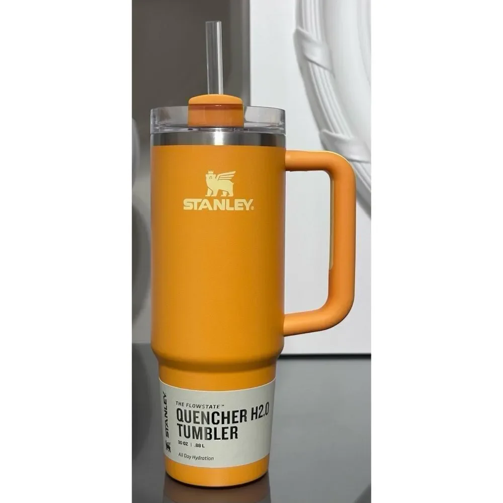 LIMITED EDITION Stanley Quencher H2.0 FlowState Tumbler 30oz, MARIGOLD - Picture 1 of 4